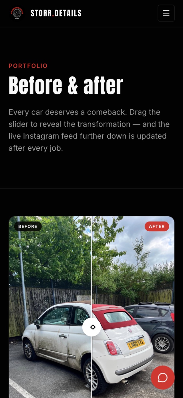Storr Details mobile view