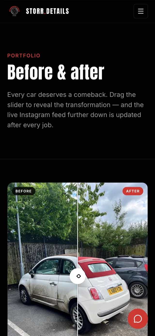 Storr Details mobile view