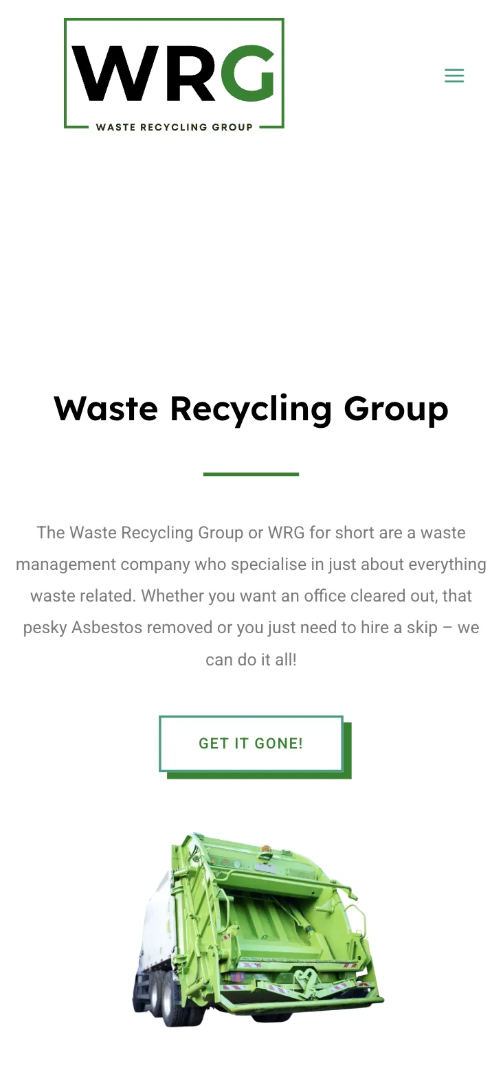 WRG — Waste Recycling Group mobile view